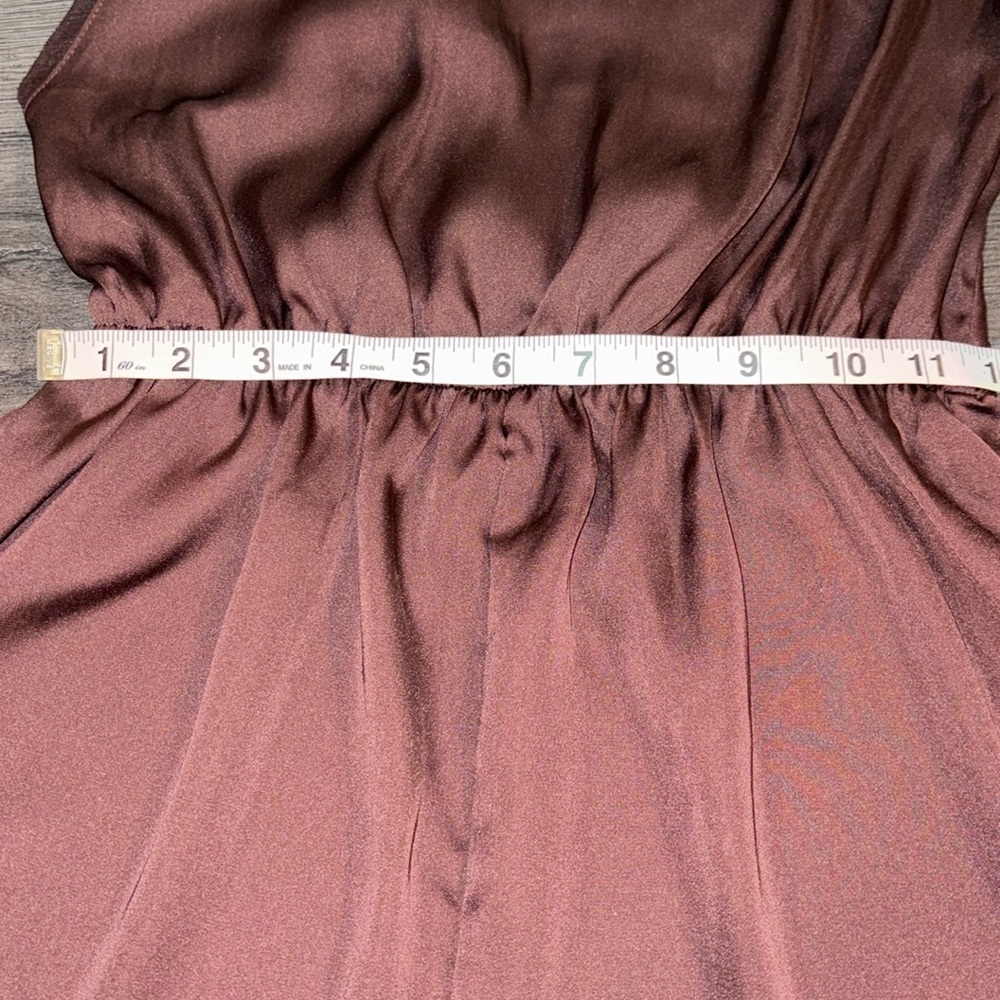 Free People Intimately Fall Into You Silky Romper Size XS Brown - Picture 11 of 13